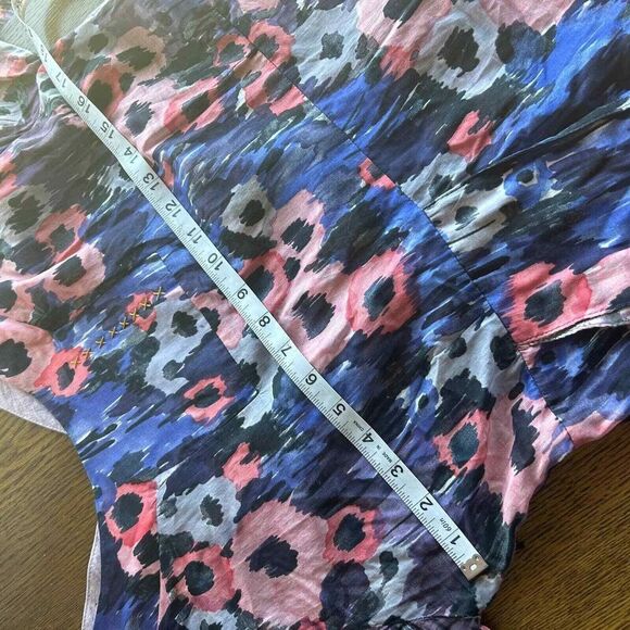 REBE by Debra Weiss Floral A-Line Dress Handmade Art-to-Wear Womans size Large - Picture 11 of 11